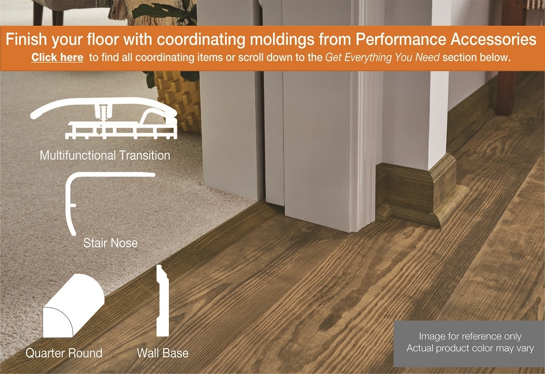 Coordinating floor moldings for use with TrafficMaster vinyl floors